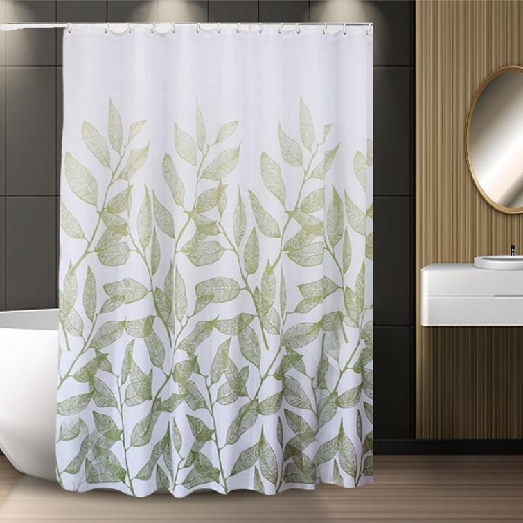 Winston Porter Gerta 13 Piece Floral Shower Curtain Set + Hooks Wayfair